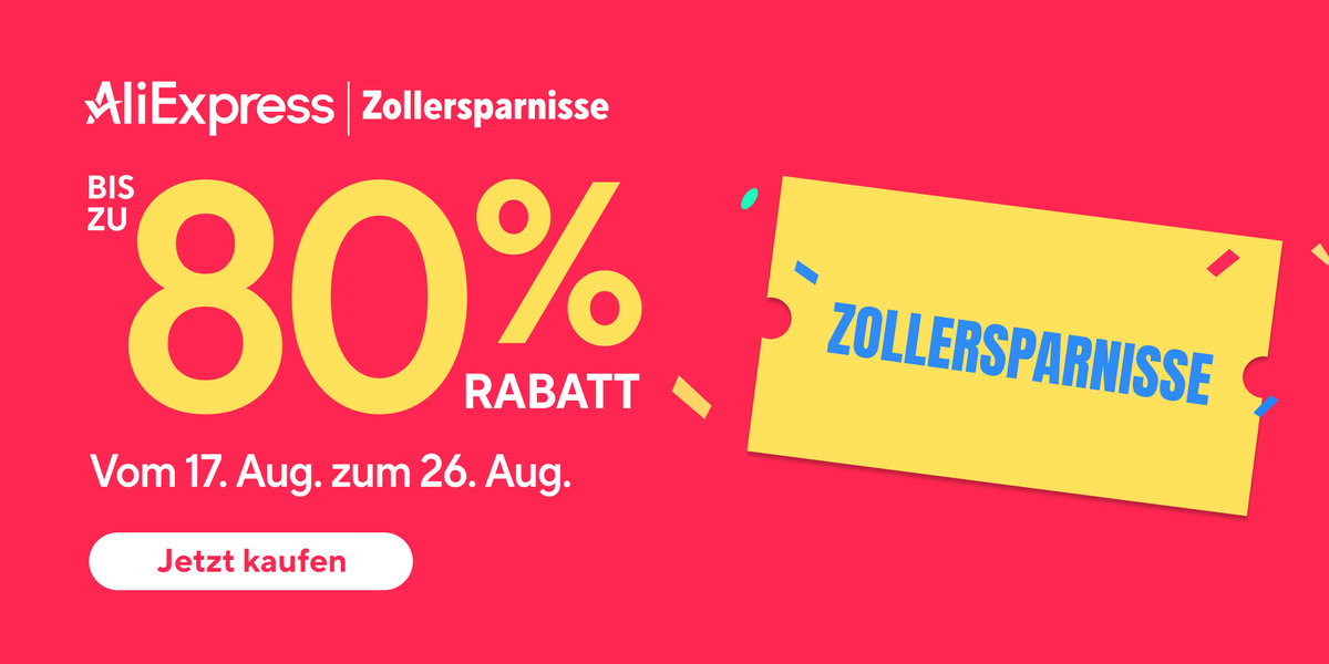 AliExpress-Sale 17.–26.08.: Gutscheincodes und der HillMiles MileCity 1