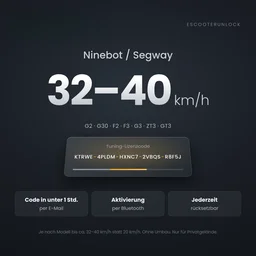 Tuning-Lizenzcode für Ninebot und Segway
